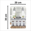 Decorative Mirror Set - Oval & Square Combo (Pack of 2)