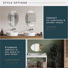 Decorative Mirror Set - Oval & Square Combo (Pack of 2)